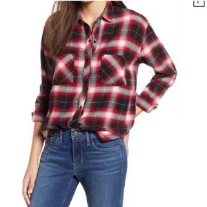 Rails Leo Frayed Plaid Shirt